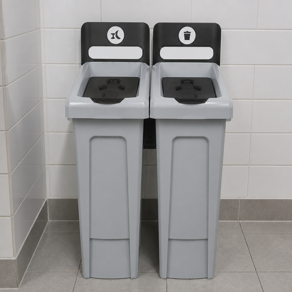 Commercial Recycling Station with 2x 87Ltr Slim Design Bins