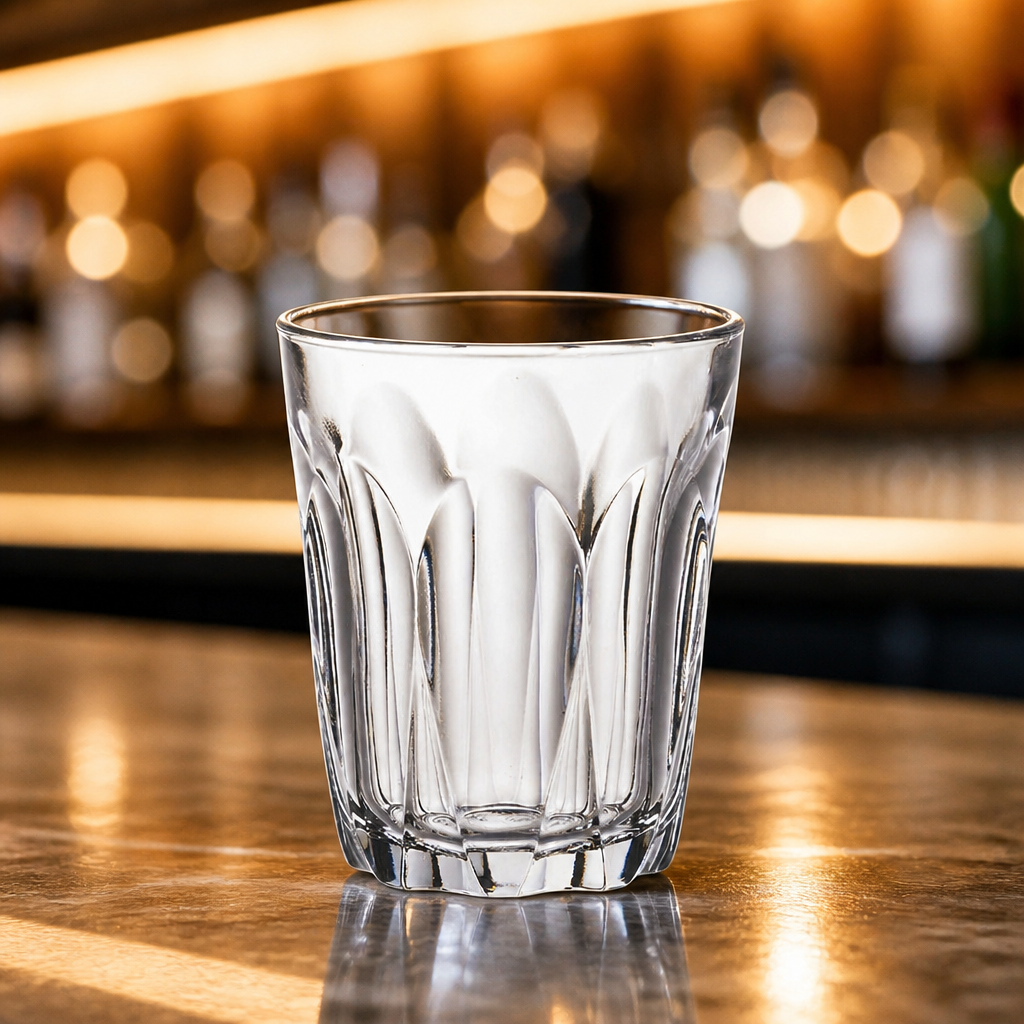 6 pack of 160ml commercial glass tumblers for beverages