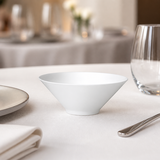 Commercial Frost Bowls 160x65mm Rimless Design 12 Pack