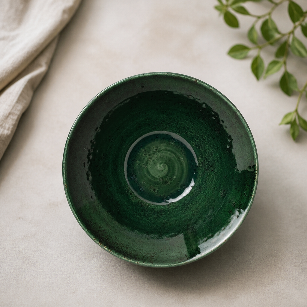 Commercial Porcelain Bowls 112mm Burnt Emerald 12 Pack