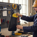 Premium Canvas Bag for Electricians Gloves with Secure Velcro Fastening and Carrying Strap