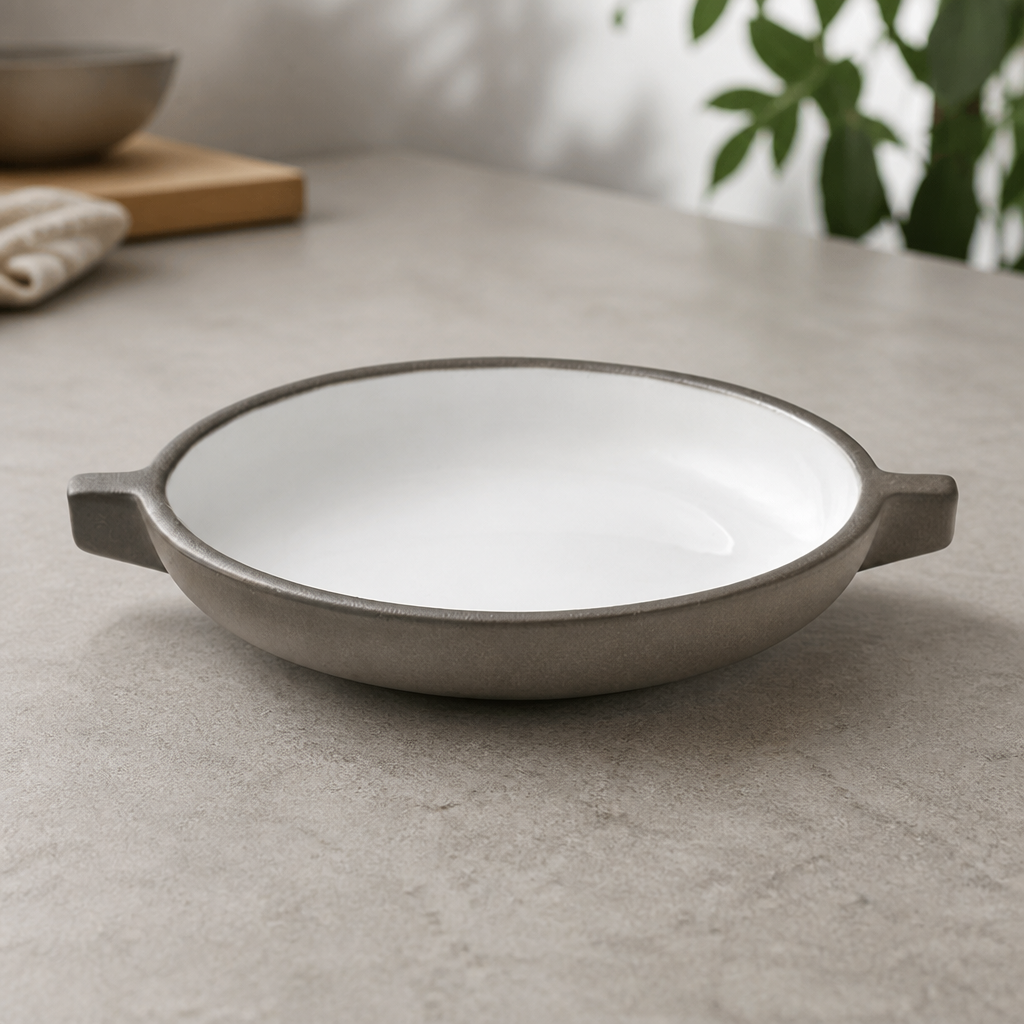 Commercial Stoneware Handled Dishes 170mm - 6 Pack