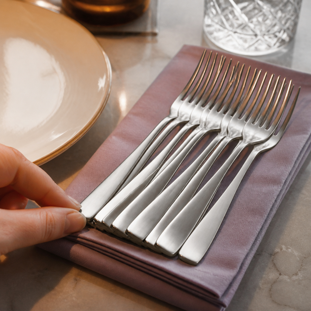 Commercial Dessert Forks 12 Pack with modern design