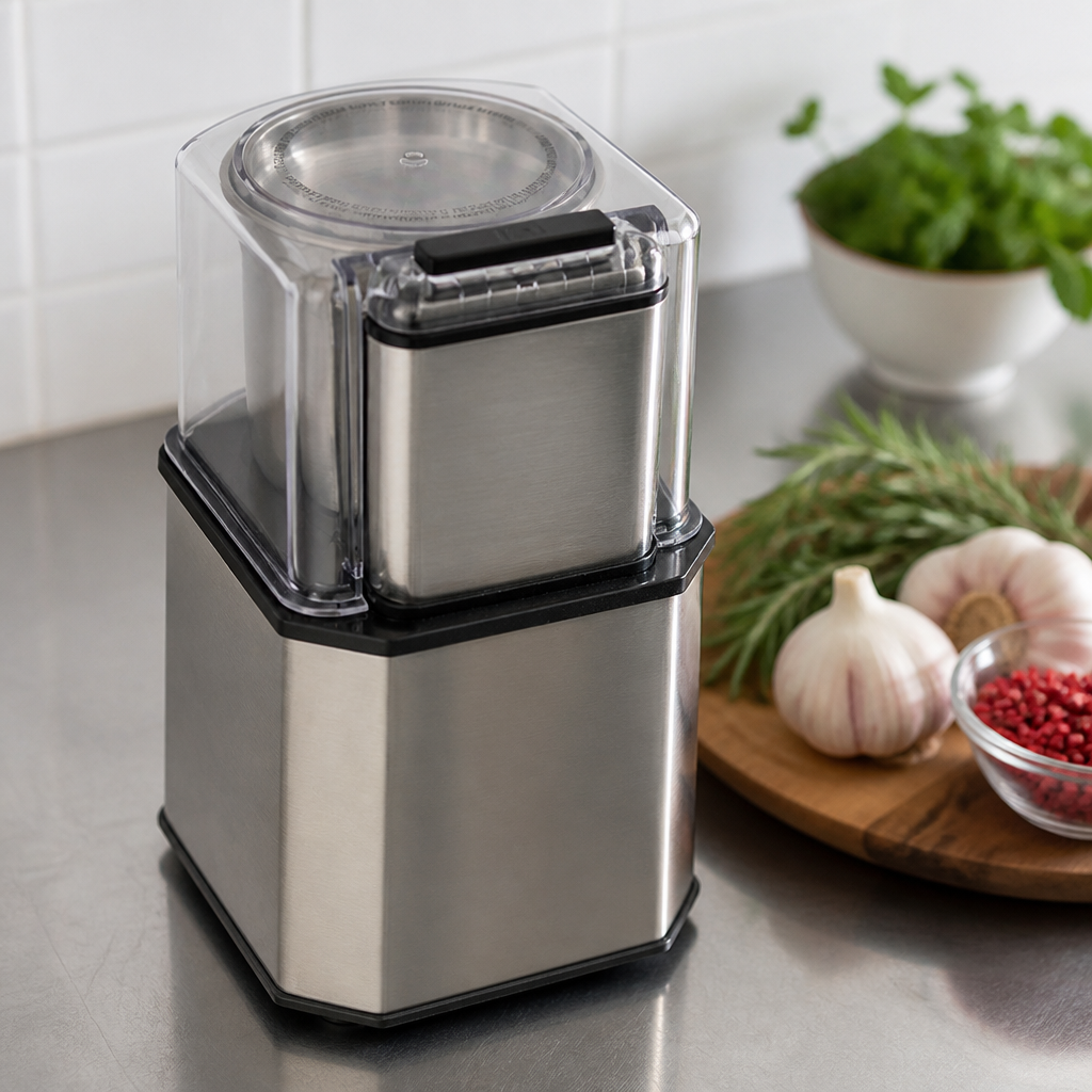Commercial Spice Grinder with Three Stainless Steel Jars