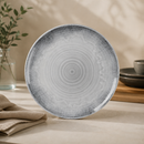 Commercial Pizza Plates 316mm Grey Organic Coupe 12 Pack