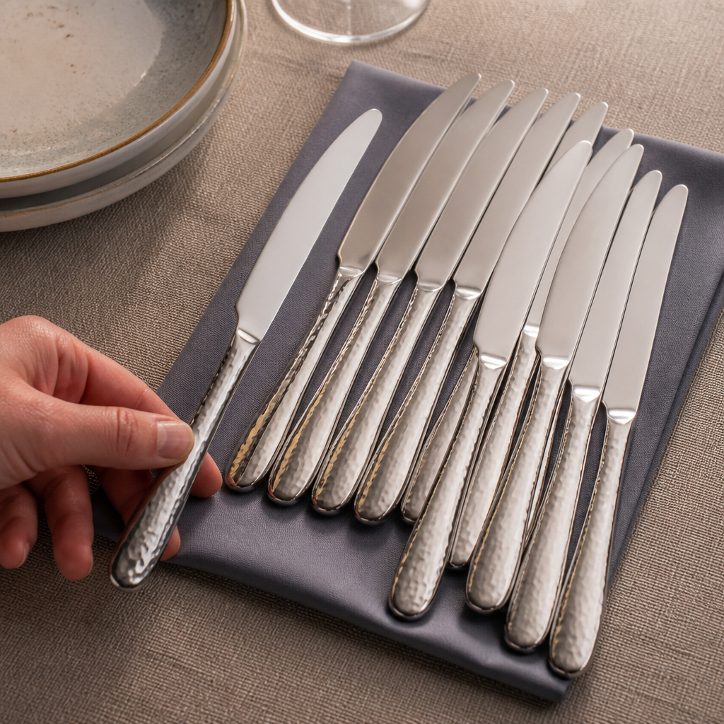 Isla Dessert Knives 12 Pack for elegant dessert presentation