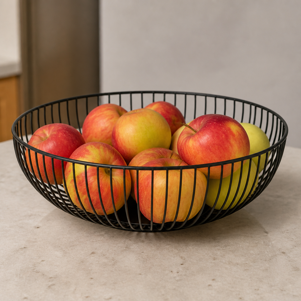 Round Wire Food Display Basket 285x85mm for serving