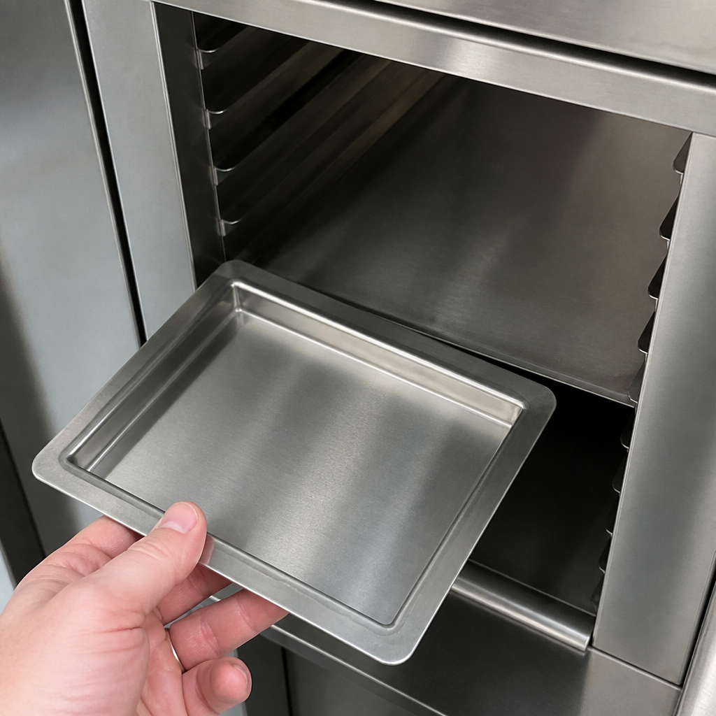Commercial Stainless Steel Water Tray for Pie Cabinet 80x190mm