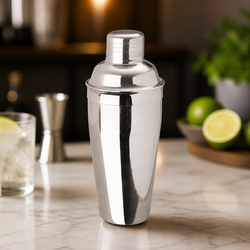 8oz Deluxe Stainless Steel Cocktail Shaker for Bartenders