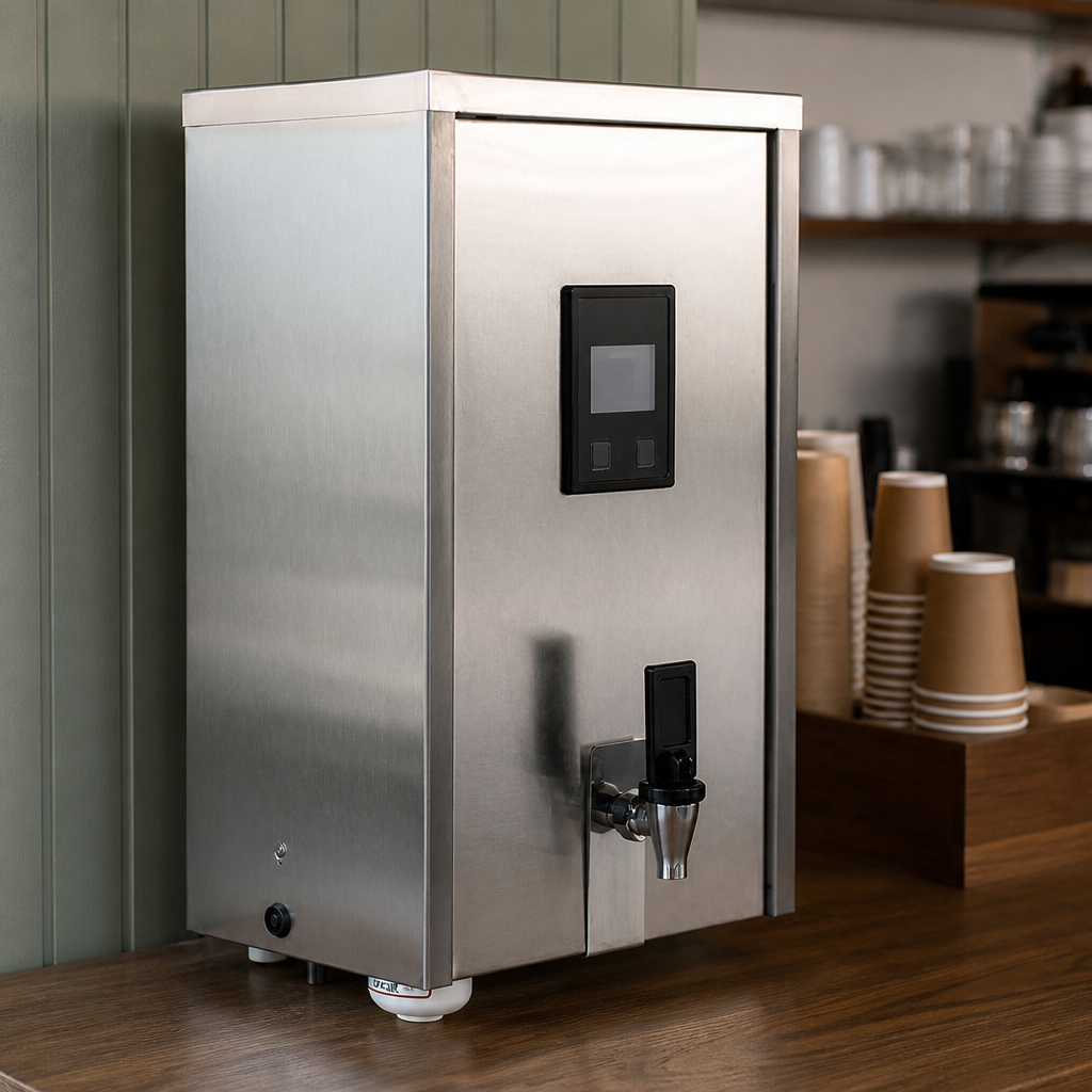 10Ltr Commercial Wall Mounted Water Boiler in stainless steel