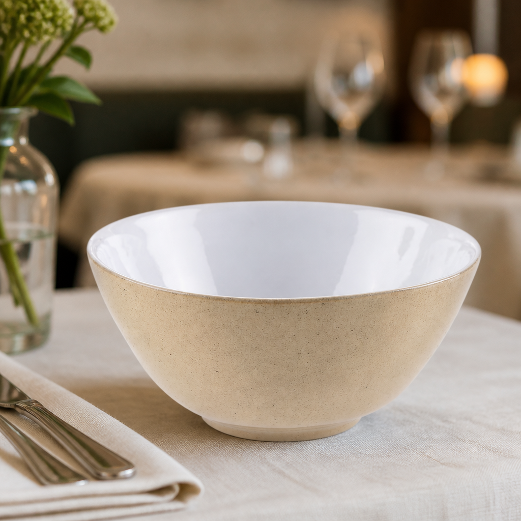 Commercial Raw Recycled Clay Deep Bowls 140mm 6 Pack