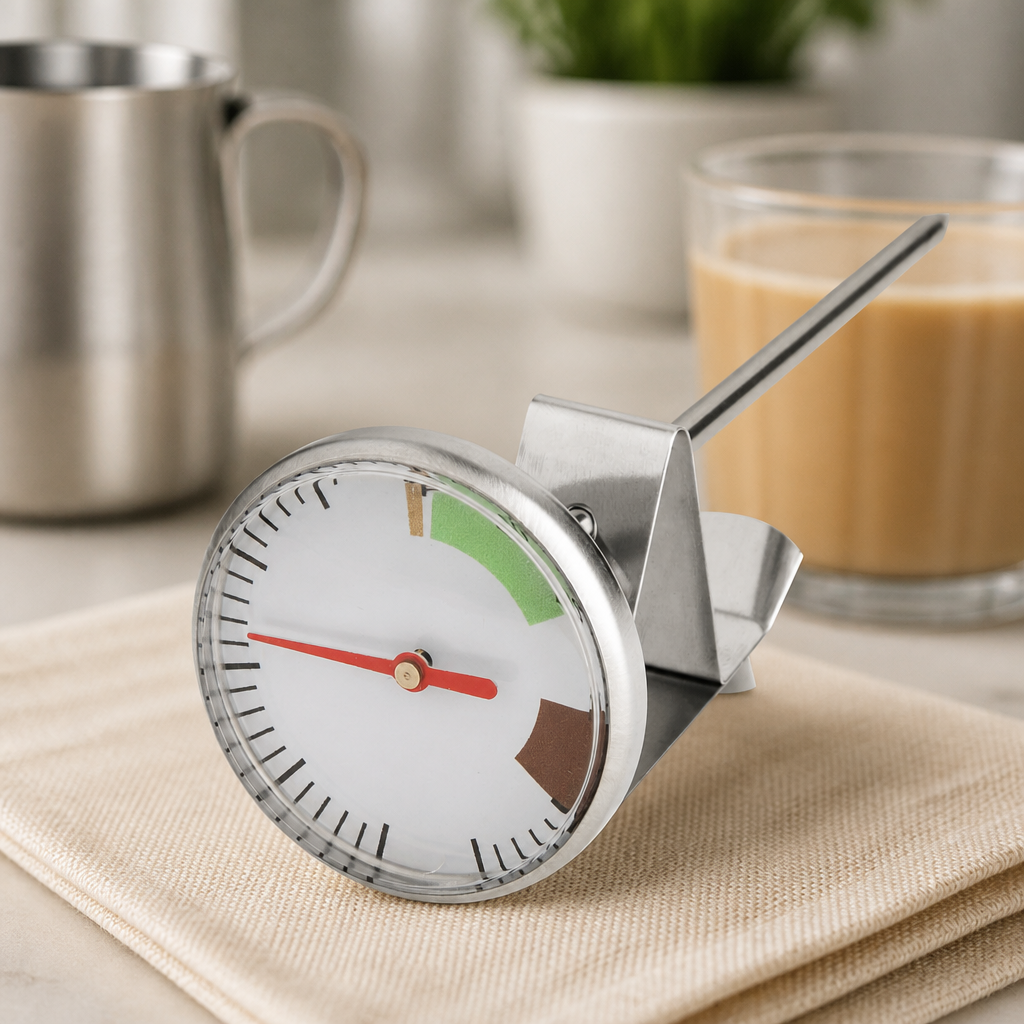 Commercial Coffee Milk Thermometer 5 Inch Stainless Steel Clip