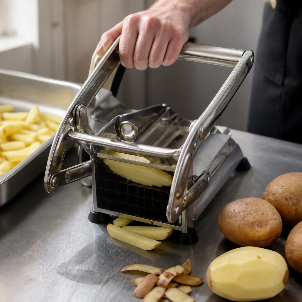 Commercial stainless steel French fry cutter