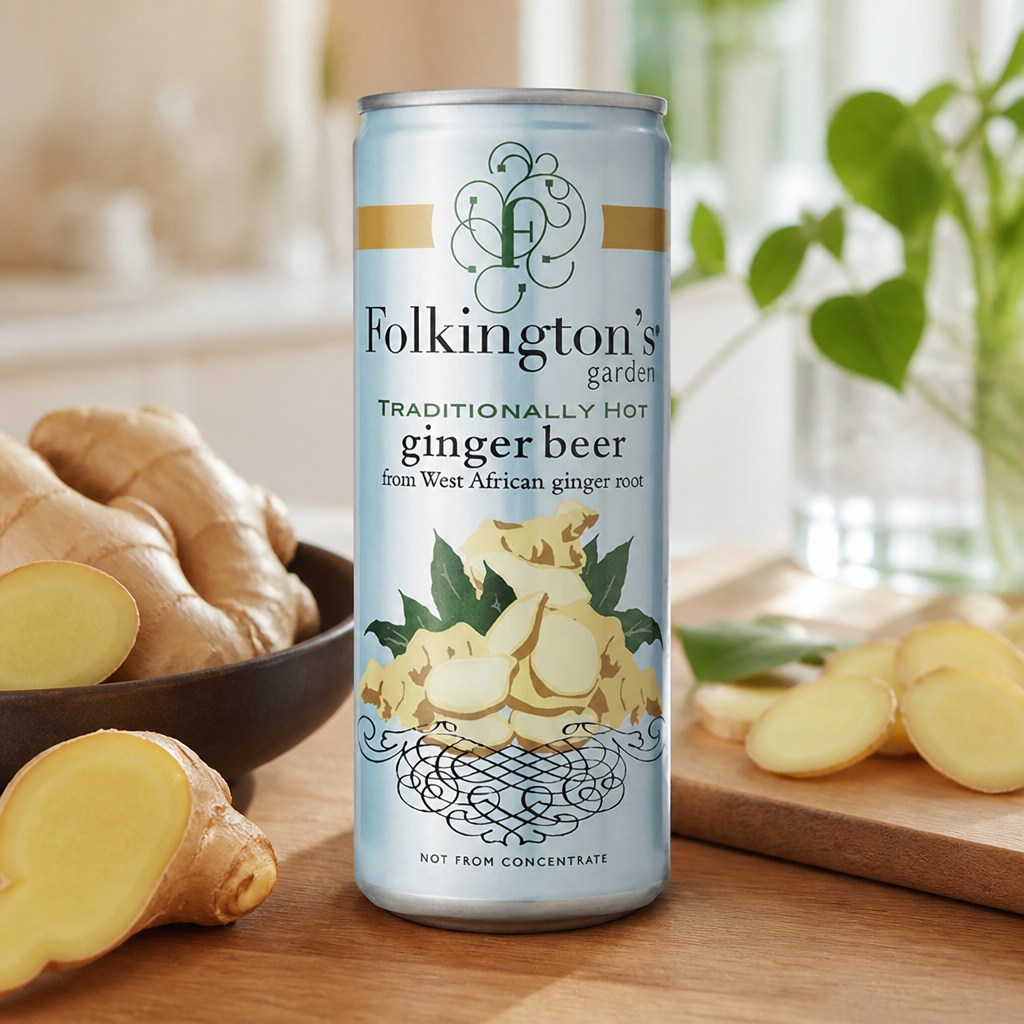 Commercial Ginger Beer Soft Drink 250ml Can 12 Pack
