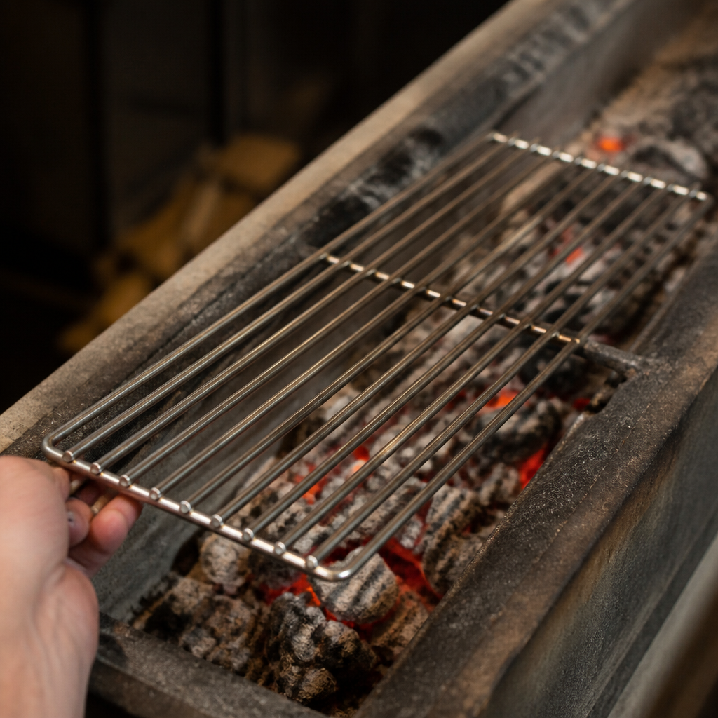 Commercial Searing Grate for Konro Grill in stainless steel
