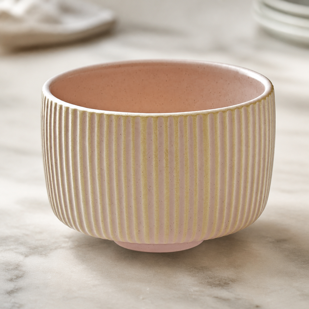 Commercial Stoneware Short Mugs 300ml - 6 Pack Rose