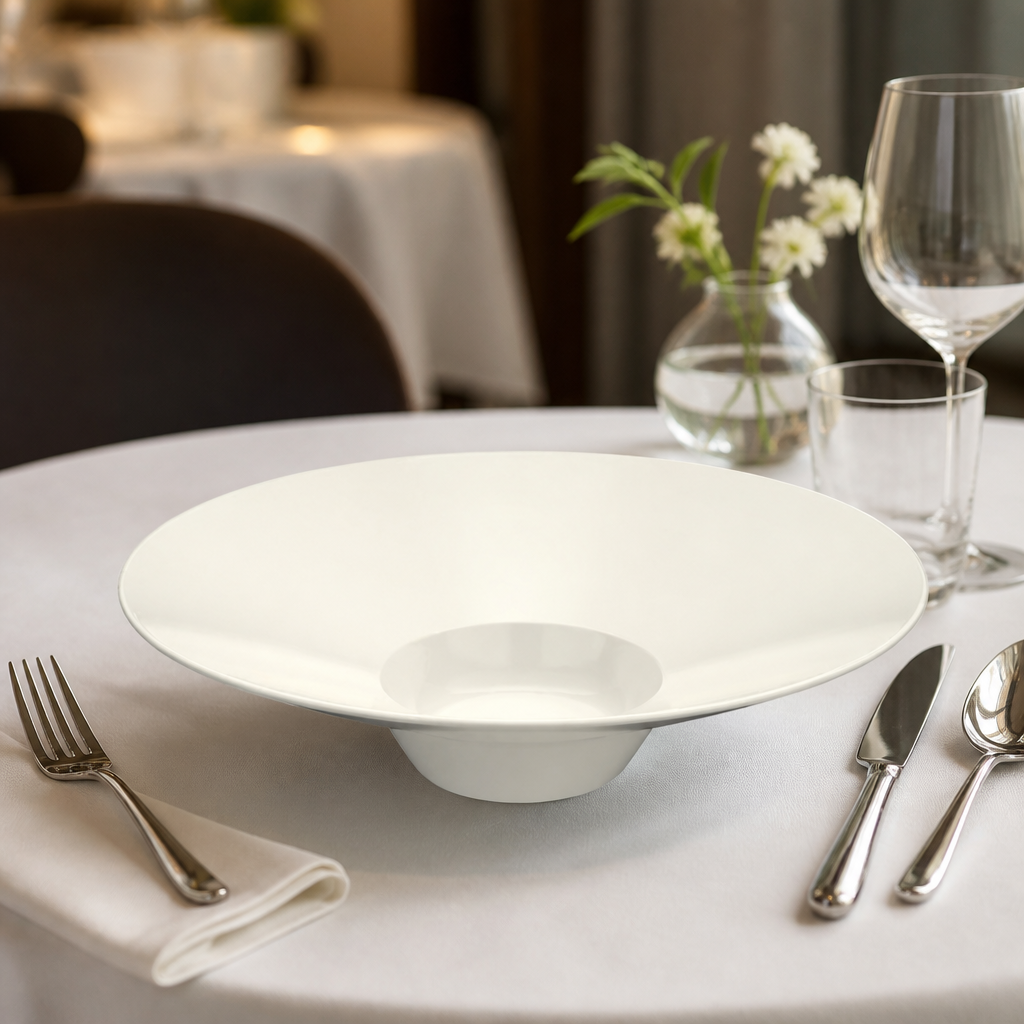 Pack of 6 Commercial Rimmed Bowls 310mm Dishwasher Safe