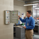 Premium Lockable Wall Mounted Key Cabinet for 200 Keys - Heavy Duty Steel Construction with Powder Coated Finish