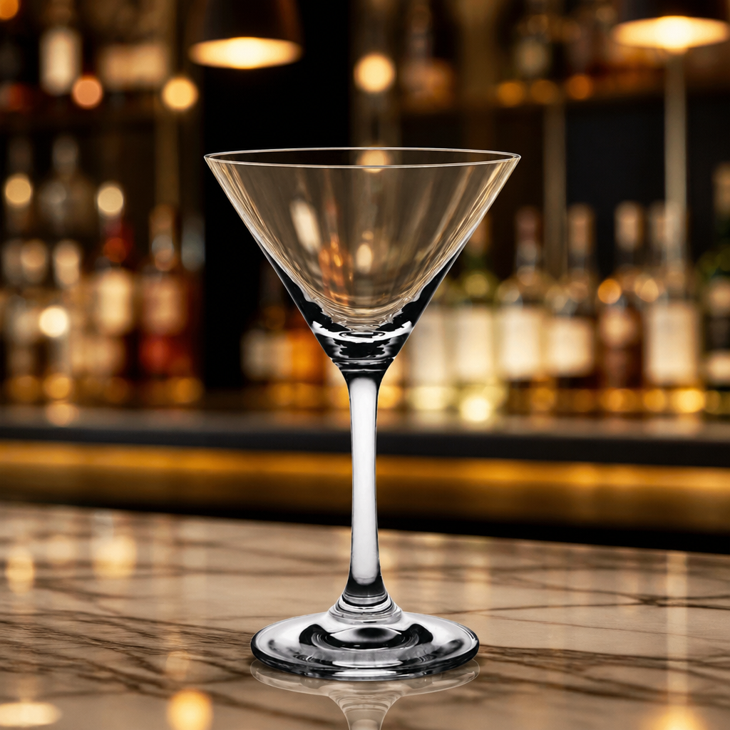 Commercial Crystal Martini Glasses 160ml - 6 Pack