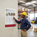 HSE Approved Health and Safety Law Poster Sign - Essential Legal Requirement for Workplace Safety with Clear Employer and Employee Duties