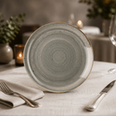Commercial Stonecast Grey Coupe Plates 228mm - 12 Pack