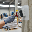 Premium Long Lasting 4" Paint Brush for Wall and Surface Painting - High-Quality Professional Grade for Industrial and Commercial Applications