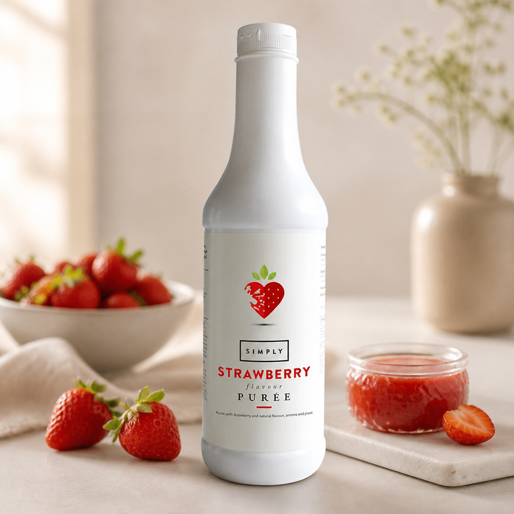 1L Commercial Strawberry Puree for cocktails and culinary use