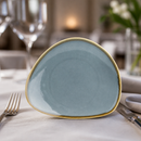 Commercial Triangular Side Plates Ocean 230mm - 6 Pack
