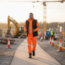 Premium High Visibility Jogger Pants with Elasticated Waist and Pockets for Construction and Traffic Safety