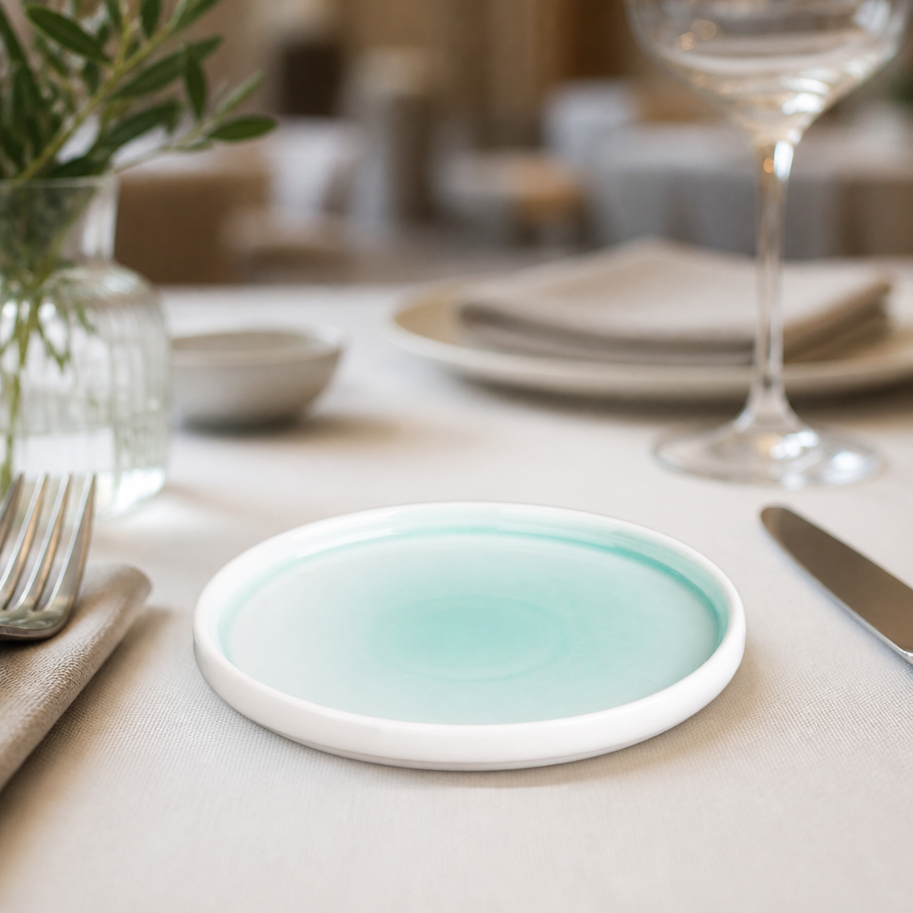 Commercial Mint Fondant Plates 156mm - 6 Pack