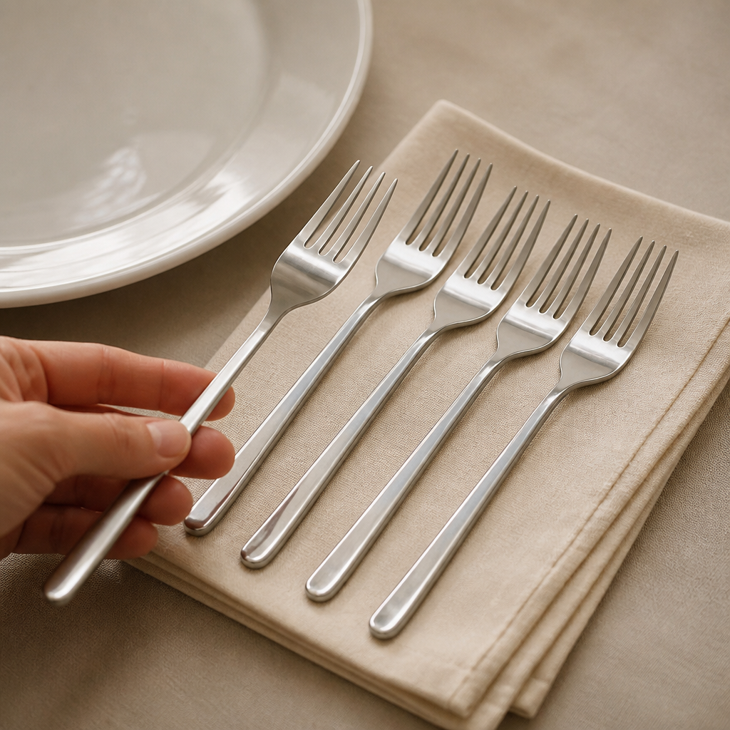 Commercial Dessert Forks 180mm Stainless Steel 12 Pack