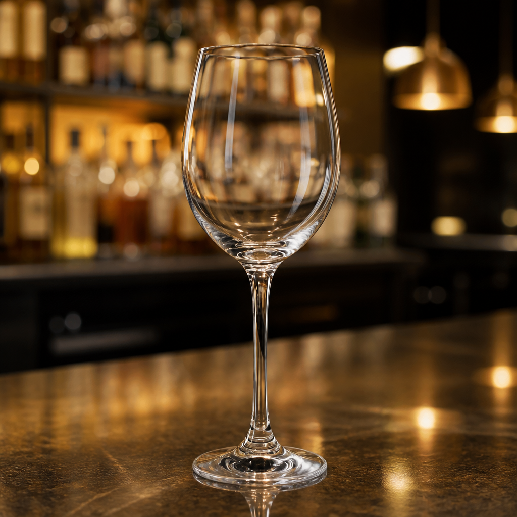 320ml Crystal Wine Glasses - 6 Pack for commercial use