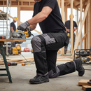 Premium Lightweight Trade Work Trousers with Multiple Pockets and Triple Stitched Seams, Available in Sizes 28-44