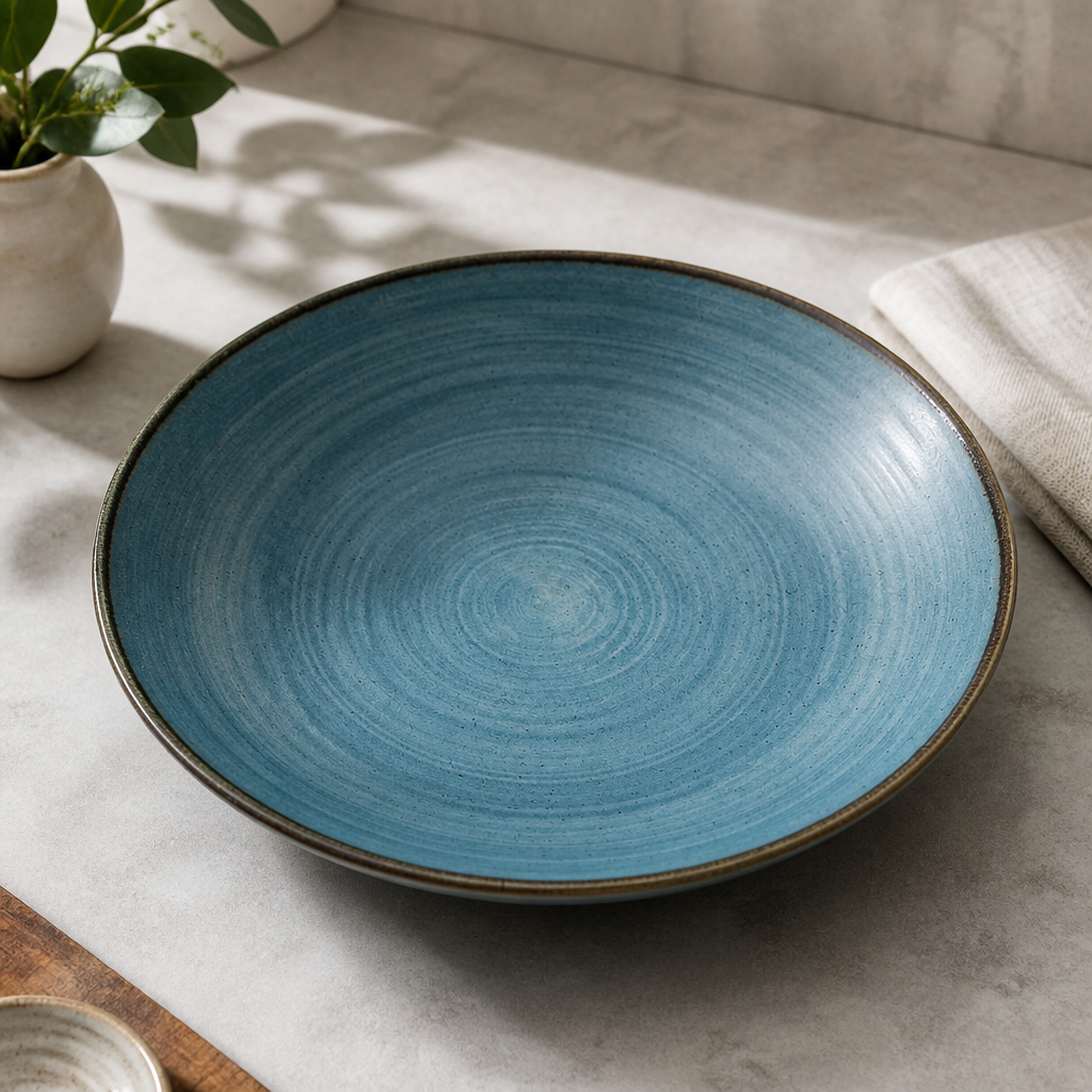 Commercial Raw Coupe Bowls Teal 248mm 12 Pack