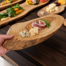 Commercial Olive Wood Cheese Boards 250mm Rustic Style 6 Pack