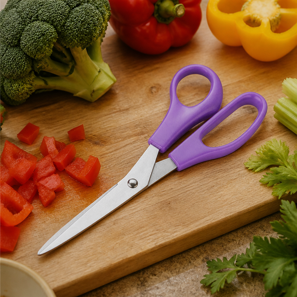 Commercial Purple Allergen Scissors 20.5cm with stainless steel blades