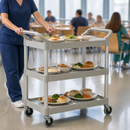 Commercial Utility Cart 90.7kg Capacity Durable Trolley