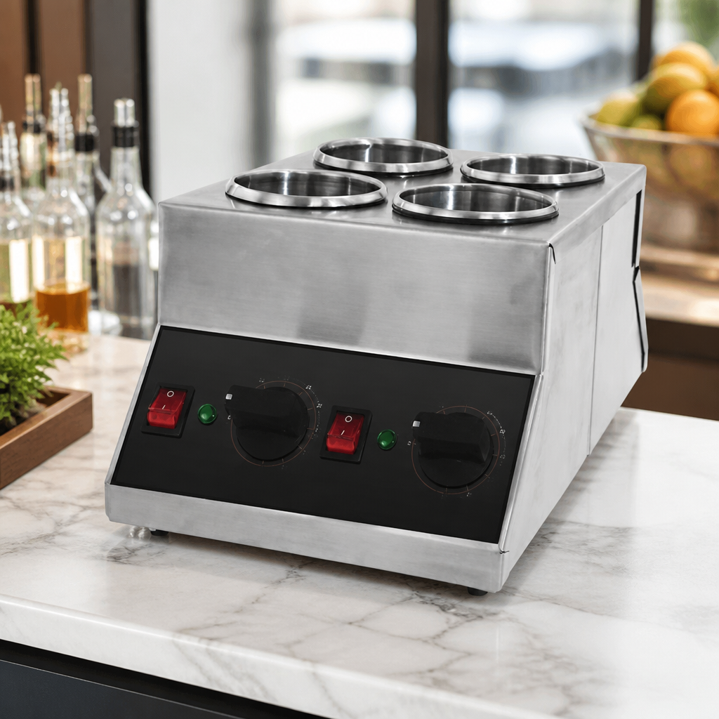 Quadruple Sauce Bottle Warmer for Commercial Use 0°C to 90°C