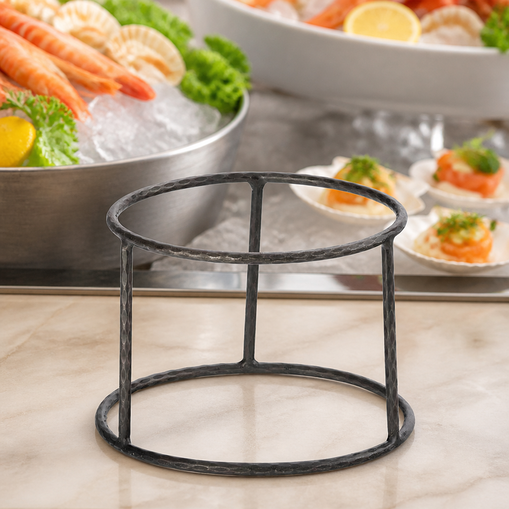 Small Commercial Seafood Tower Stand Vintage Black 180x125mm