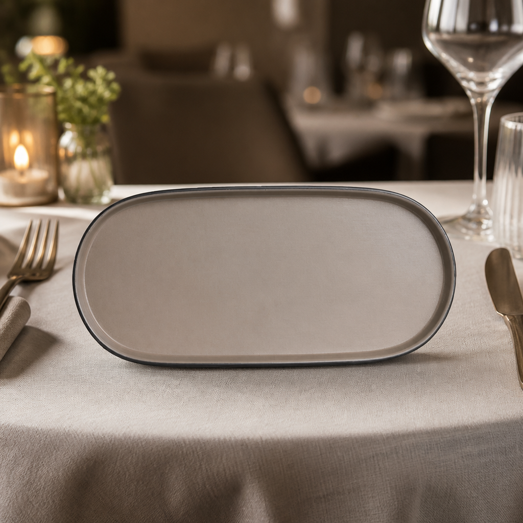 Commercial Melamine Oval Trays 292mm for serving food