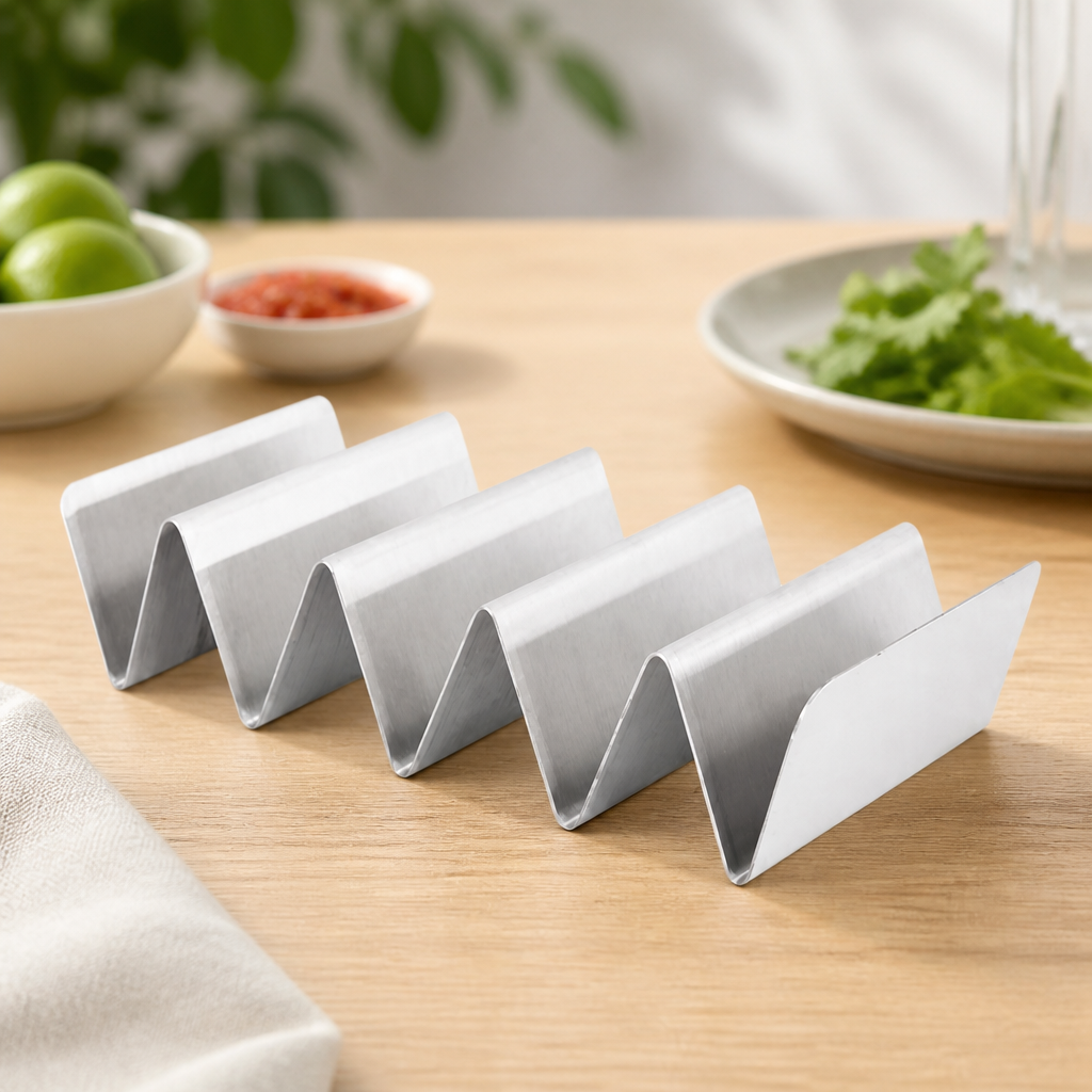 Stainless Steel Taco Holder for Commercial Serving Platters