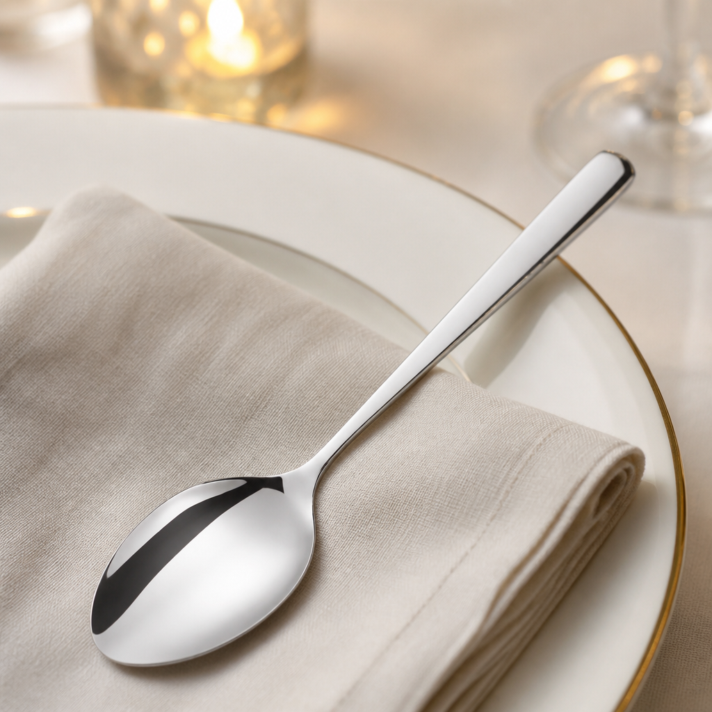 Set of 12 commercial stainless steel table spoons