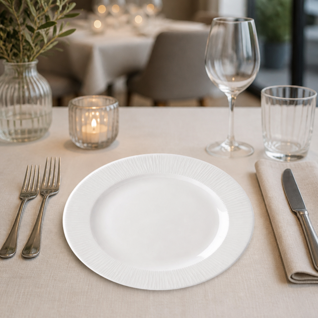 Commercial Bamboo Plates 171mm for Starters - 12 Pack