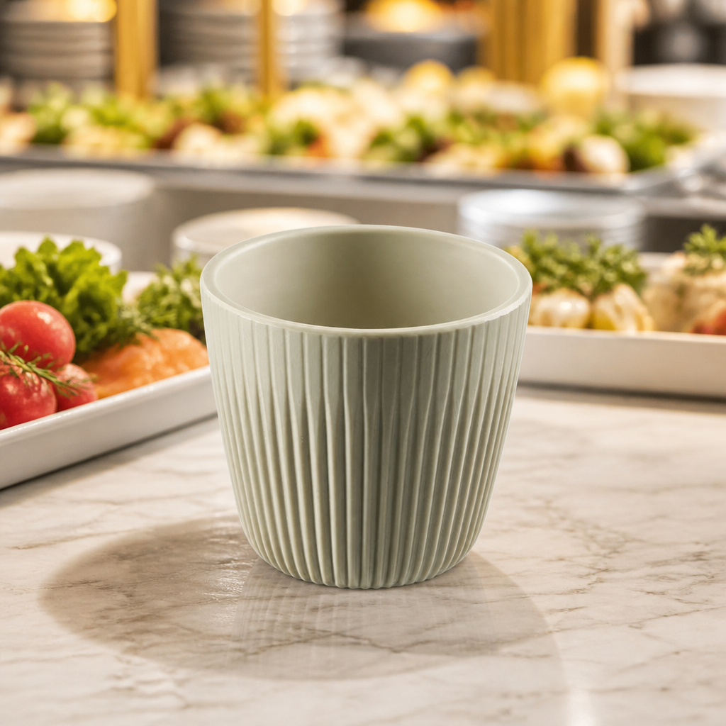 Commercial Melamine Bowls 180ml Grey 6 Pack