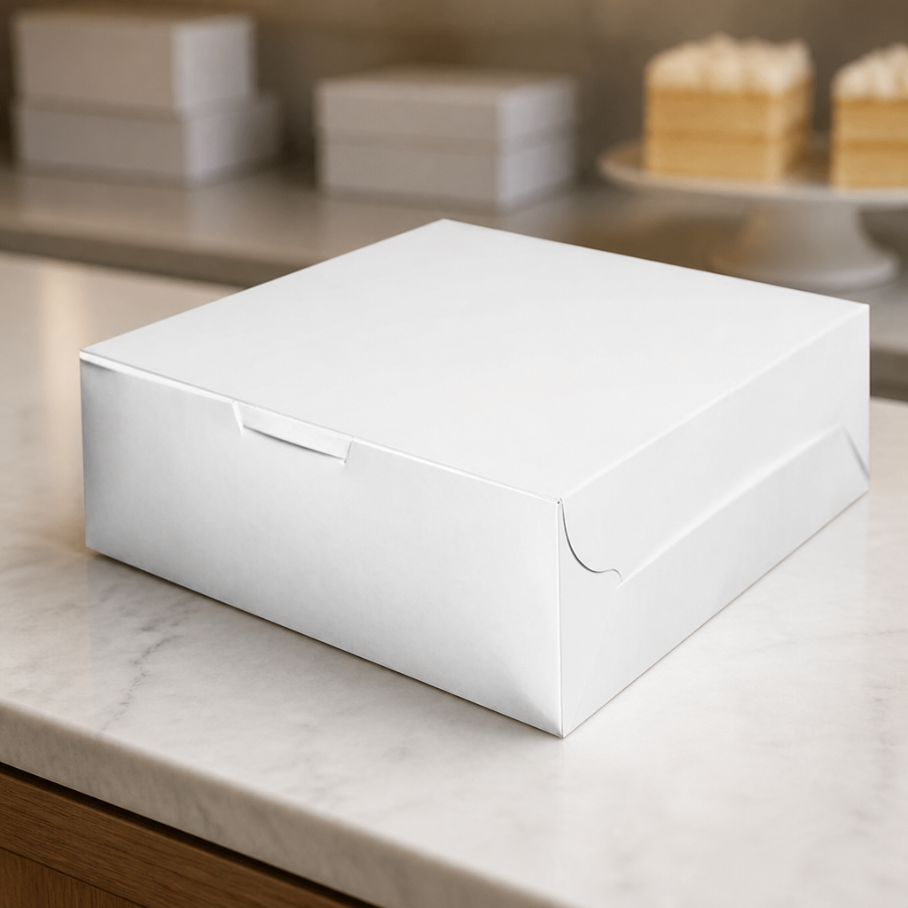 Commercial Recyclable Cake Boxes 8x8 inch - 250 Pack