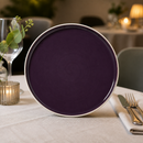 Commercial Stack Plates 255mm Damson 12 Pack Durable Design