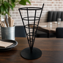 Commercial Wire French Fry Cone Holder Black 241mm Height