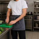 Commercial Waist Apron Charcoal 750mm x 373mm Staff Uniform