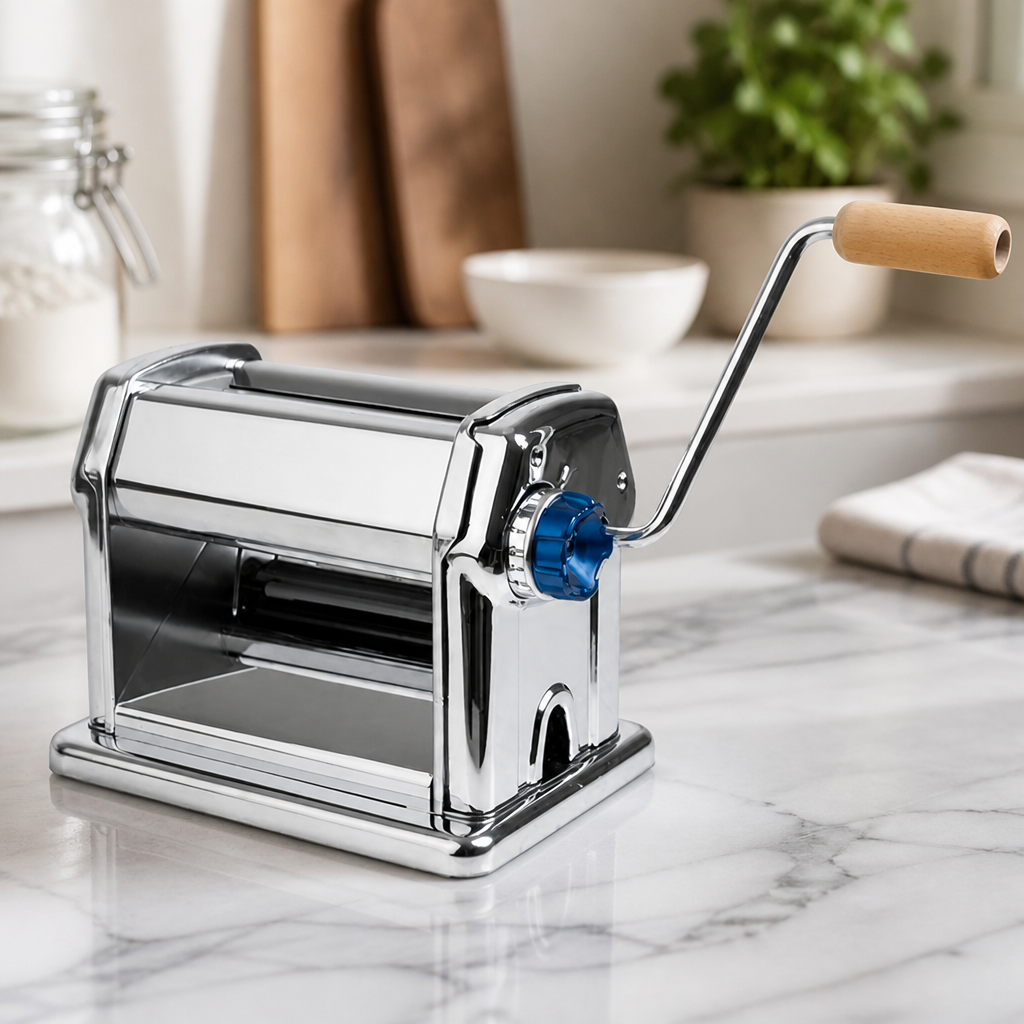 Commercial Manual Pasta Machine 210mm Wide Sheets Stainless Steel