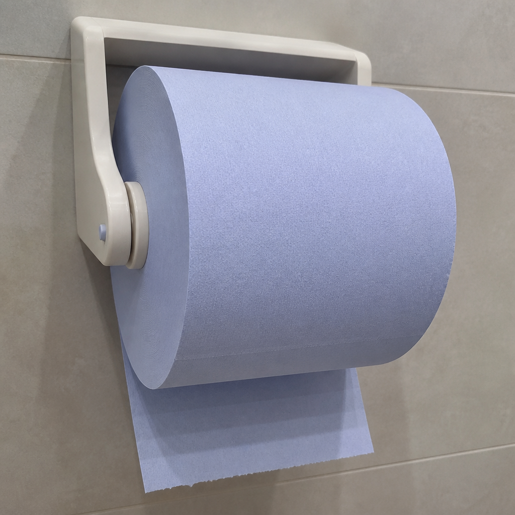 Commercial Blue Wiping Paper Roll 2-Ply 6 Pack 429 Sheets